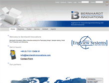 Tablet Screenshot of bernhardt-innovations.com